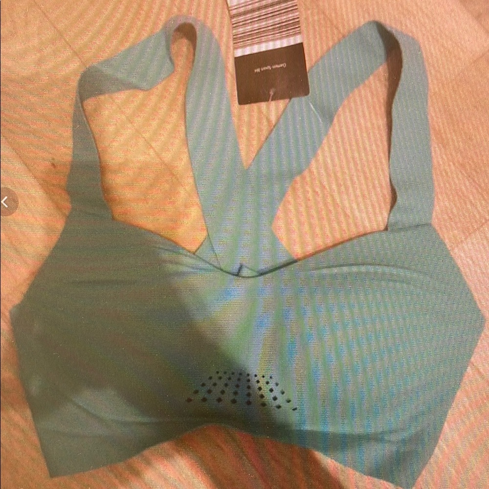 Seamless Teal Sports Bra